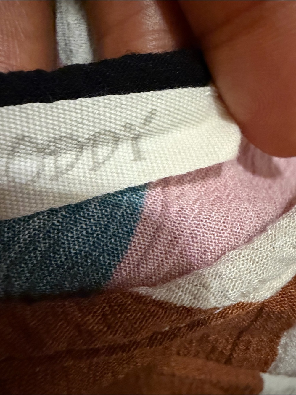 ODDY Striped Multicolor Slip Dress- Pink, Brown & Green size S - Picture 8 of 9